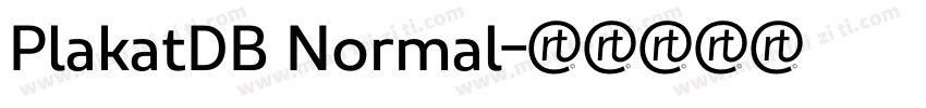 PlakatDB Normal字体转换